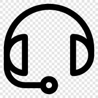 headphones, stereo, sound, music icon svg