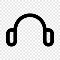 headphones, headphone, earphones, stereo headphones icon svg