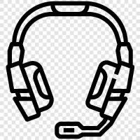 headphones, stereo, music, audio icon svg