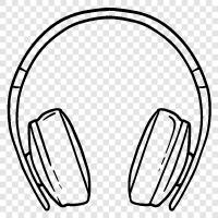 headphones, audio, music, sound icon svg