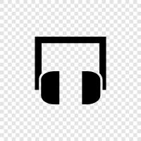 headphones, stereo, music, audio icon svg