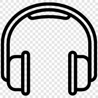 headphones, audio, audio equipment, audio system icon svg