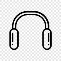 headphones, earphones, sound, audio icon svg