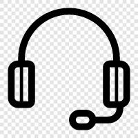 headphones, audio, audio equipment, stereo icon svg