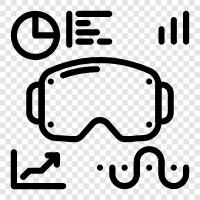 Headset, Gaming, 3D, Eintauchen symbol