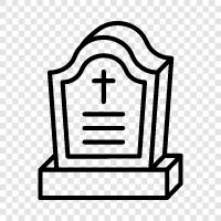 headstone, tombstone, memorial, mausoleum icon svg