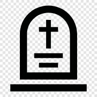 headstone, tombstone, memorial, memorial service icon svg