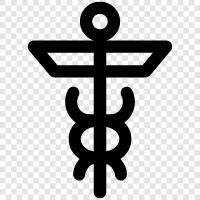 healing, symbols, mythology, caduceus icon svg