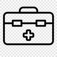 Gesundheitsbox, Gesundheitsversorgung, medizinische Versorgung, Gesundheitsprodukte symbol
