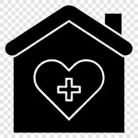 health center, health clinics, health care, health insurance icon svg