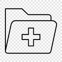 Health Folder, Medical Records, Health Records, Doctor icon svg