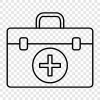 health kit, first aid kit, trauma kit, medical supplies icon svg