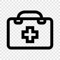 health kit, firstaid kit, travel kit, wound care kit icon svg