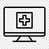 Health Management, Electronic Health Records, Online Medical Records, Medical Records Management icon svg