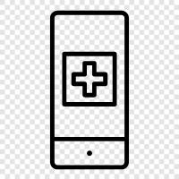 health, iphone, healthcare, medical icon svg