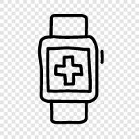 health, watch, time, health care icon svg