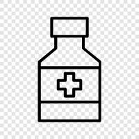 Health, Bottles, Glasses, Medicine icon svg