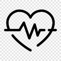 health, cardiac, rhythm, heart icon svg