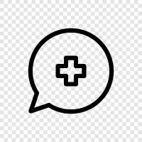 health, chat, online, health forum icon svg