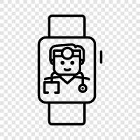 Health Watch, Medical Watch, Medical Device, Medical App icon svg