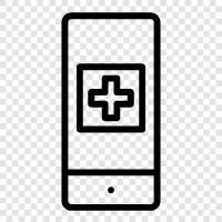 Healthcare Iphone, Medical Apps, Medical Technology, Medical Database icon svg