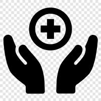 Gesundheitsreform, Gesundheitsdienstleister, Gesundheitstechnologie, Gesundheitsausgaben symbol