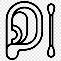 Hearing, Hearing aids, Ear infection, Ear wax icon svg