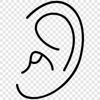 Hearing, Ears, Hearing Aid, Ring icon svg