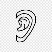 Hearing, Hearing Loss, Tinnitus, Balance icon svg