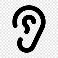 Hearing, Noise, Tinnitus, Ringing icon svg