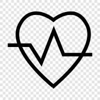 kalp, kalp sağlığı, kalp hastalığı, EKG ikon svg