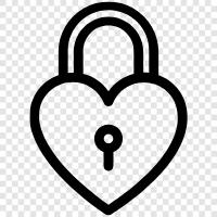 Heart Attack, Broken Heart, Heart Lock icon svg