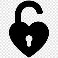 Heart Attack, Cardiac Arrest, Heart Lock icon svg