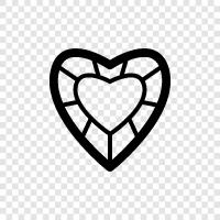 Heart Diamond, Diamond Heart, Diamond Cut Diamond, Diamonds Heart icon svg