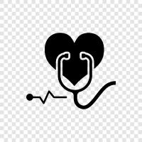 Herzerkrankungen, Herzinfarkt, koronare Herzkrankheit, Hypertonie symbol