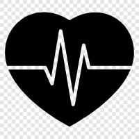 сердечные заболевания, сердечный приступ, сердечнососудистые заболевания, гипертония Значок svg