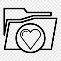 heart folder, love folder, love folder ideas, love folder pictures icon svg