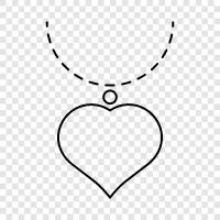 heart jewelry, heart pendants, heart earrings, heart necklaces icon svg