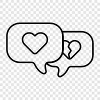 heart language, heart messages, heart connection, heart to heart icon svg