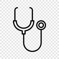 heart, doctor, diagnosis, hearing icon svg