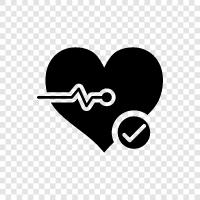 Herz, Puls, Blutdruck, Arterien symbol