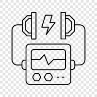 heart, pacemaker, arrhythmia, AED icon svg