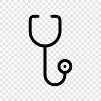 heart, doctor, diagnosis, sound icon svg