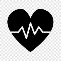 heart, heart disease, heart attack, ECG icon svg