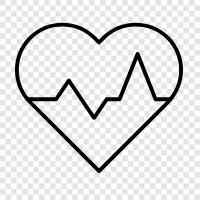 heart, heart disease, heart rhythm, heart scan icon svg