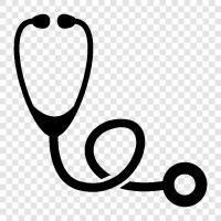 heart, examination, doctor, hearing icon svg