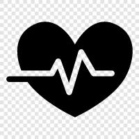 heart, electrocardiogram, EKG, heart attack icon svg