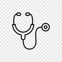 heart, chest, physician, hearing icon svg