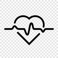 heart, heart condition, electrocardiogram, EKG icon svg