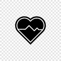 heart, arteries, heartbeats, rhythms icon svg